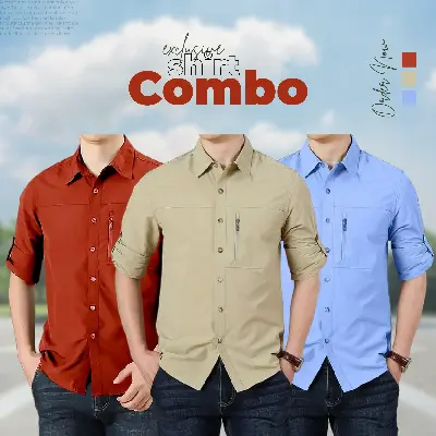 Picture of Exclusive 3-Piece Stylish Shirt Combo Pack