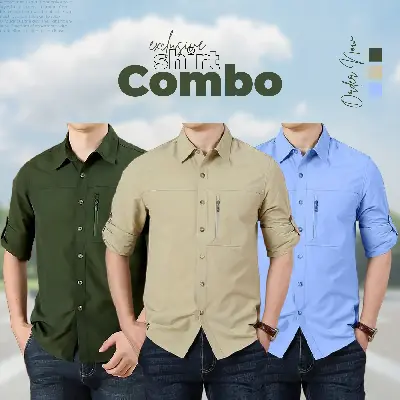 Picture of Exclusive 3-Piece Stylish Shirt Combo Pack