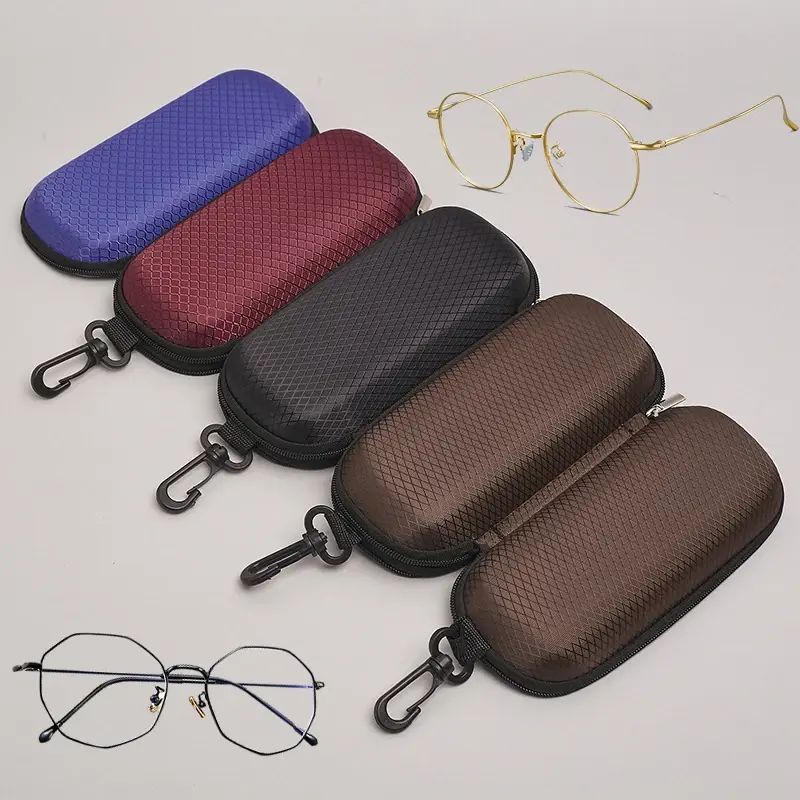 Picture of Eyewear Cases Cover Sunglasses Case For Women Glasses Box With Lanyard Zipper Eyeglass Cases For Men Lanyard Zipper Portable