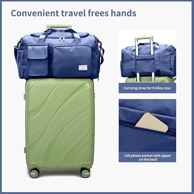 Picture of Fashionable Large Capacity Travel & Gym Bag - Blue