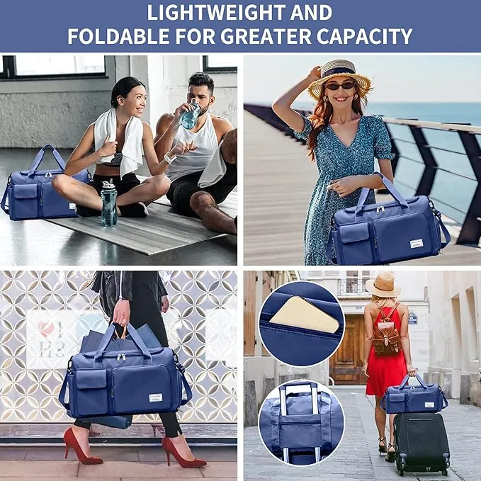 Picture of Fashionable Large Capacity Travel & Gym Bag - Blue