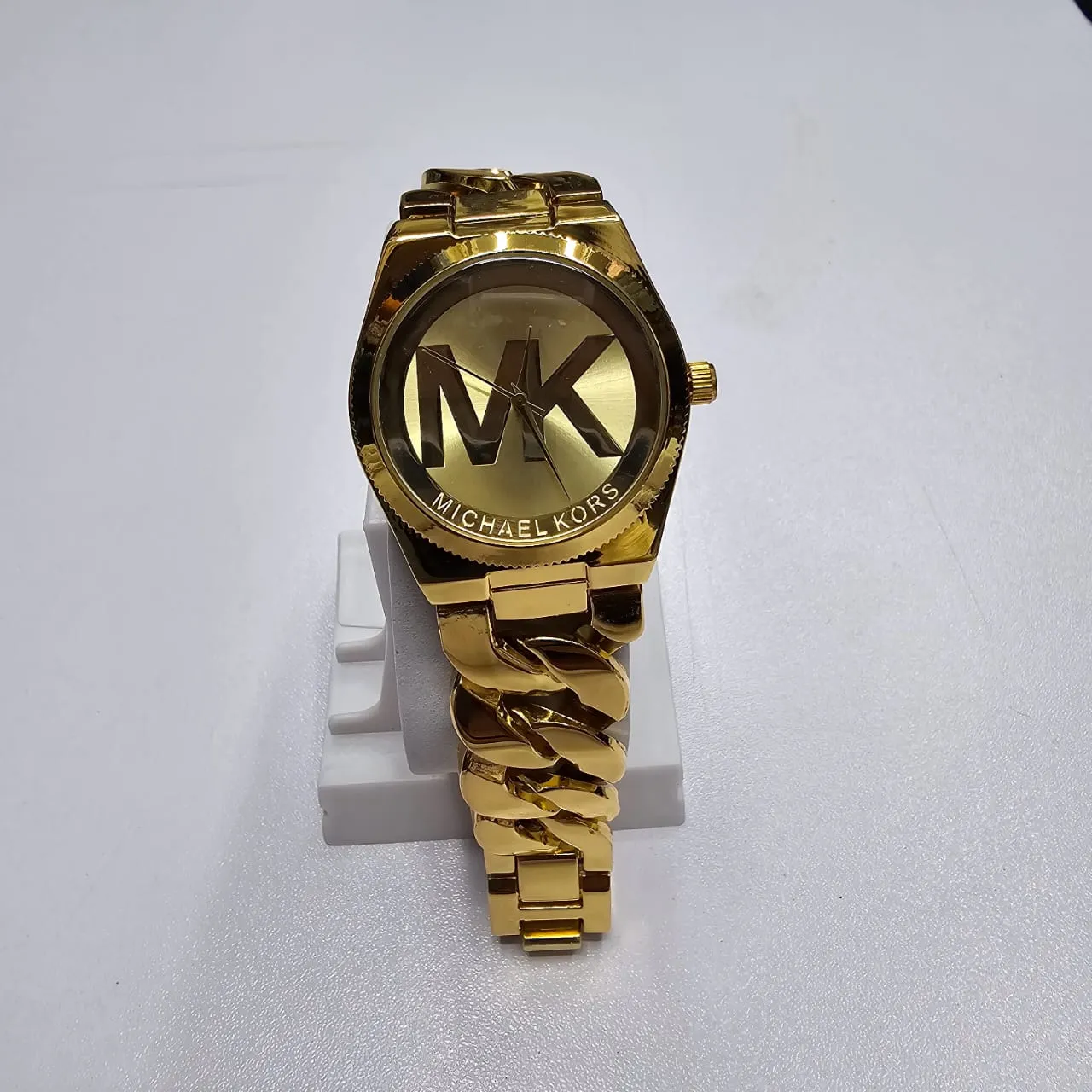 Picture of MICHAEL KORS Stainless Steel fashionable Men's watches Golden