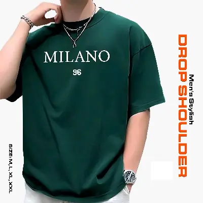 Picture of Men's Stylish Drop Shoulder- Milano Green