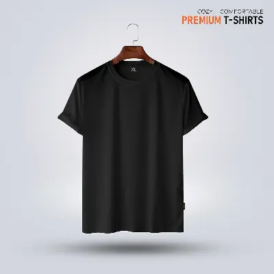 Picture of Men's Premium Solid T-Shirt- Black