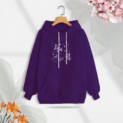 Picture of Premium Comfortable (Butterflies Glove) Ladies winter hoodie