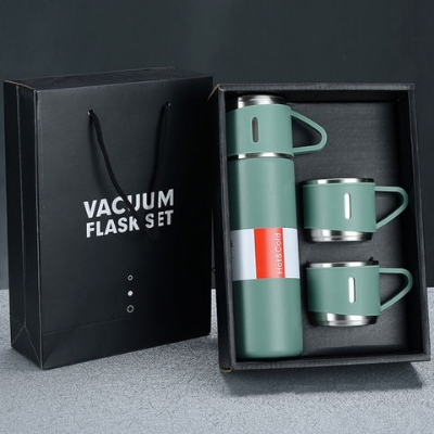 Picture of 3 in 1 Vacuum Insulated Thermal Flask Set With Cup Set