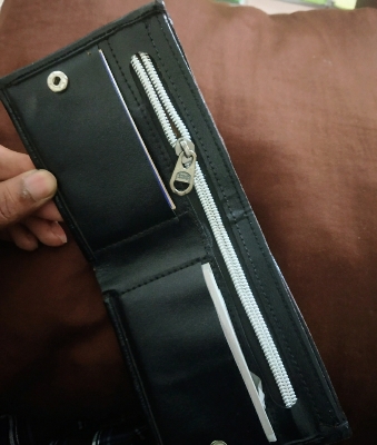 Picture of short Leather Wallet Money bag For Men