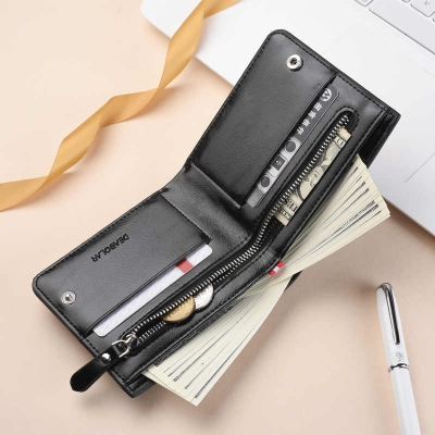 Picture of short Leather Wallet Money bag For Men