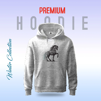 Picture of Premium Comfortable (Horse) winter hoodie