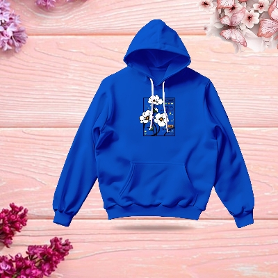 Picture of Premium Comfortable Stylish (Sunny Days-blue) Ladies winter hoodie
