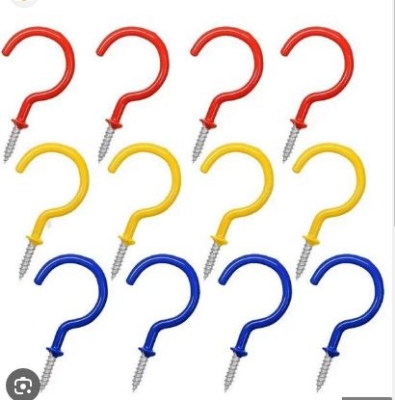 Picture of Cup Hook Multi Colored Wall Hanger 12 Pcs - Wall Hook