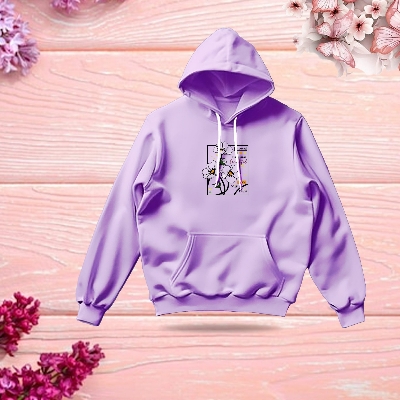 Picture of Premium Comfortable Stylish (Sunny Days-Light Purple) Ladies winter hoodie