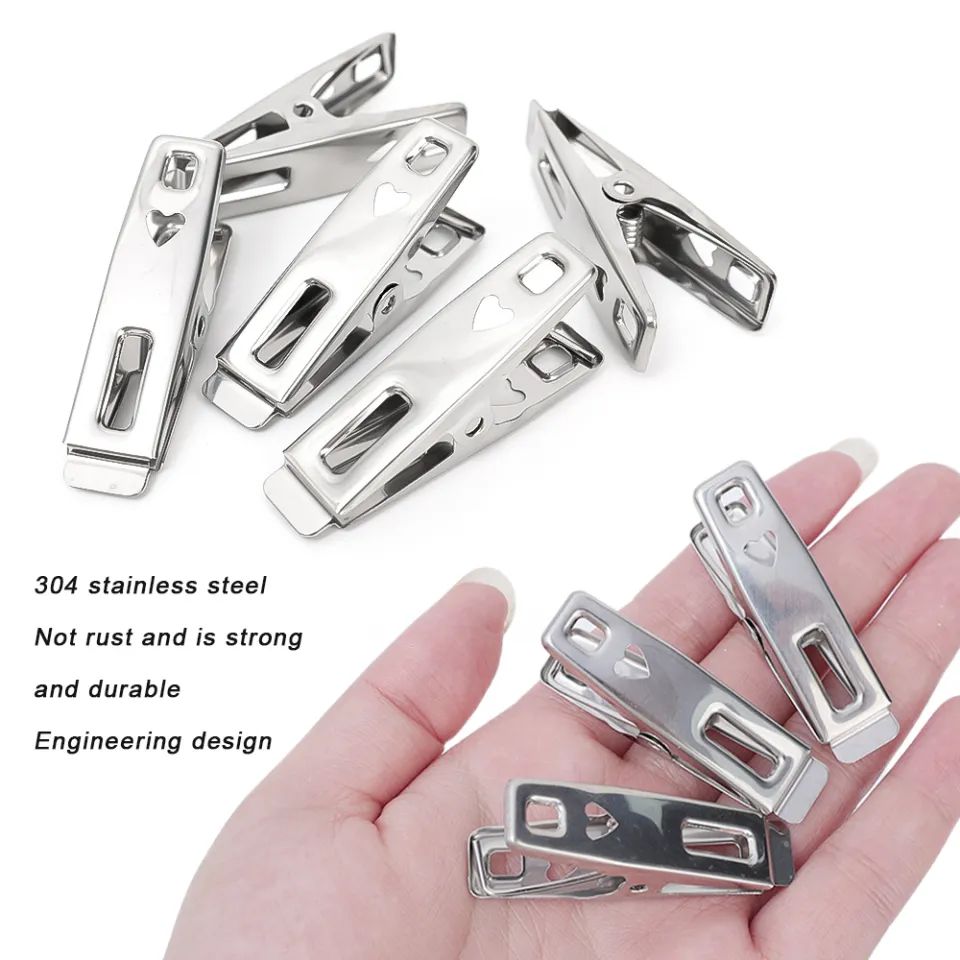 Picture of Stainless Steel Cloth Drying Clip-Silver 20 Piece Set - Hanger - cloth hanger