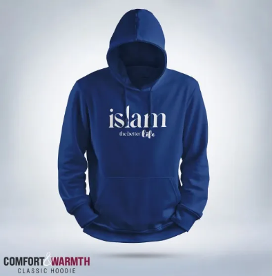 Picture of "Islam the better life" Islamic Hoodie (Royal Blue)