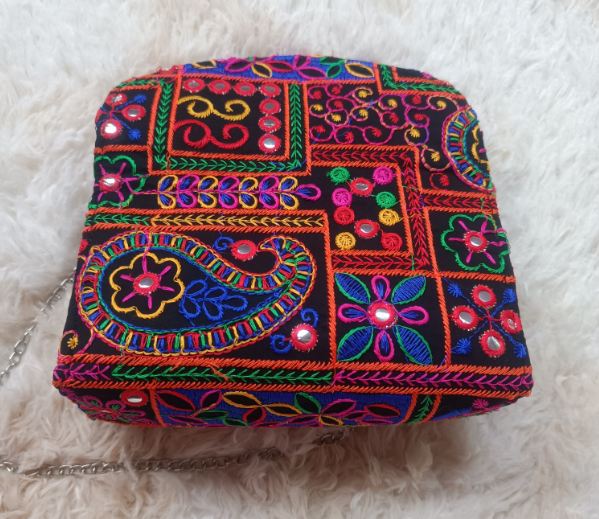 Picture of New Nokshi Desing Ladies Hand Purse For Women, Handbag For Girls Wallet - Wallet Multicolor