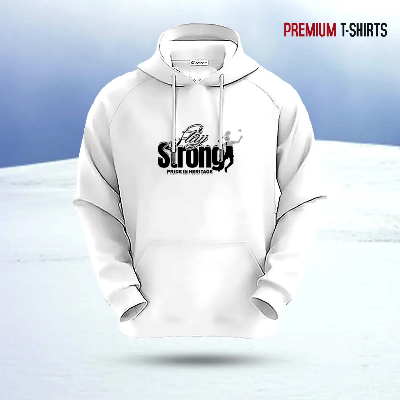 Picture of "Stay Strong" Islamic Hoodie (White)