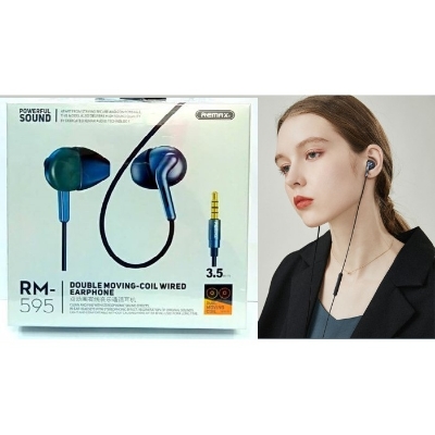 Picture of REMAX RM-595  WIRED EARPHONE FOR SUPER BASS SOUND Black