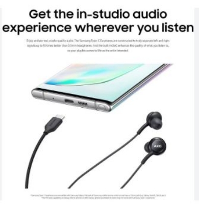 Picture of Samsung AKG Type-C Earphones Headphone-black