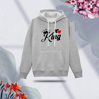Picture of Premium Comfortable (King-Gray) Ladies winter hoodie