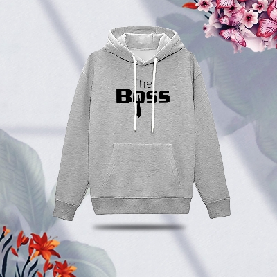 Picture of Premium Comfortable (The Boss-Gray) Ladies winter hoodie