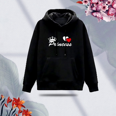 Picture of Premium Comfortable (Princess-Black) Ladies winter hoodie