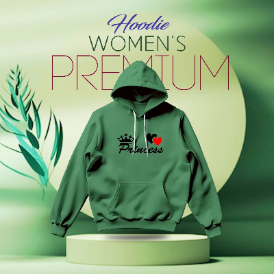 Picture of Premium Comfortable (Princess-Green) Ladies winter hoodie