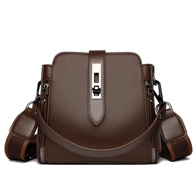 Picture of High-quality Messenger Bags For Women Luxury Crossbody Shoulder Bags Female(Coffee)
