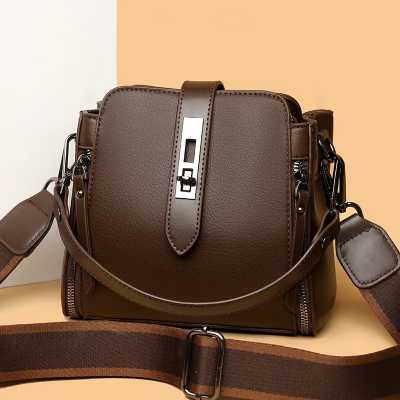 Picture of High-quality Messenger Bags For Women Luxury Crossbody Shoulder Bags Female(Coffee)