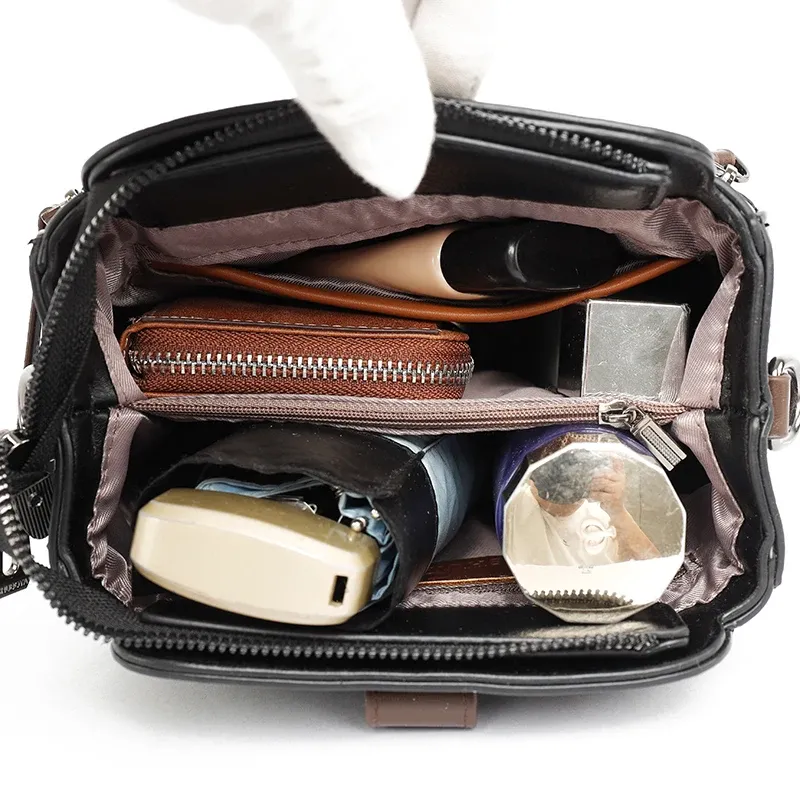 Picture of High-quality Messenger Bags For Women Luxury Crossbody Shoulder Bags Female(Black)