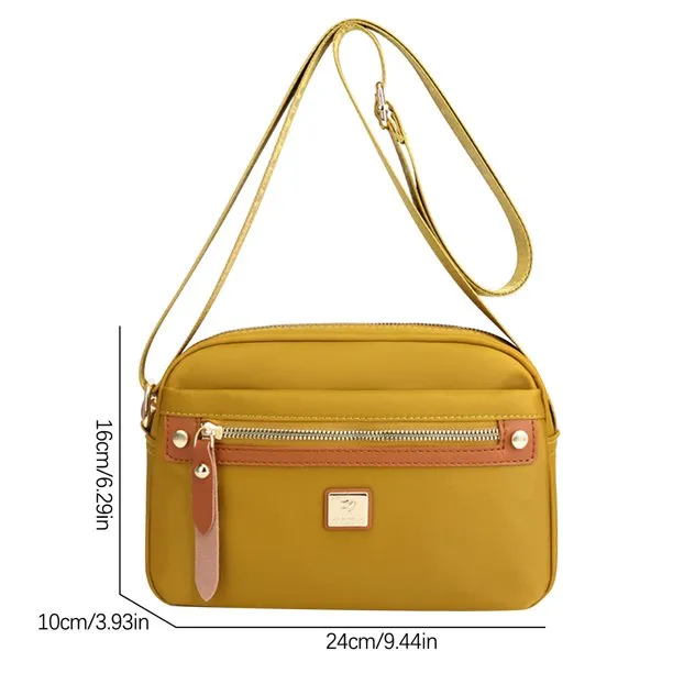 Picture of Nylon Fashion Cross-body Bag Lightweight Portable Shoulder Bag (golden)