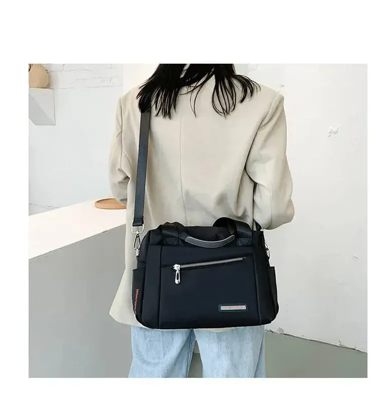 Picture of Luxury Bag Waterproof Nylon Shoulder Ladies Travel Crossbody (Black )