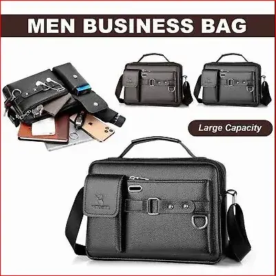 Picture of Men's Pu Leather Shoulder Bag (Black shape)