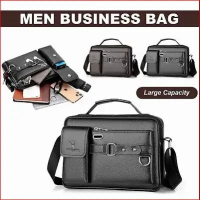 Picture of Men's Pu Leather Shoulder Bag (Black shape)