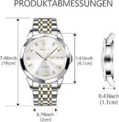 Picture of Butter Fly Lock OLEVS 9931G New Exclusive Design Quartz Watch for Men Silver