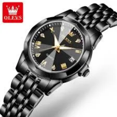 Picture of Butter Fly Lock OLEVS Watch for Women Black