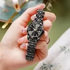 Picture of Butter Fly Lock OLEVS Watch for Women Black