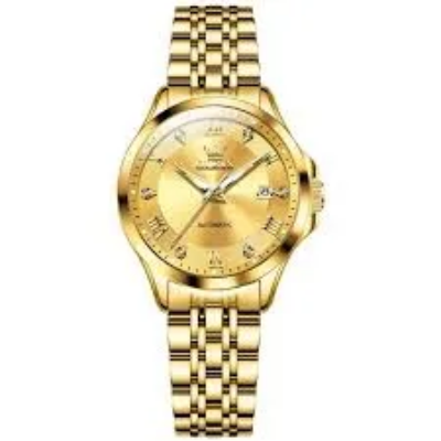 Picture of Butter Fly Lock OLEVS Watch for Women (golden)
