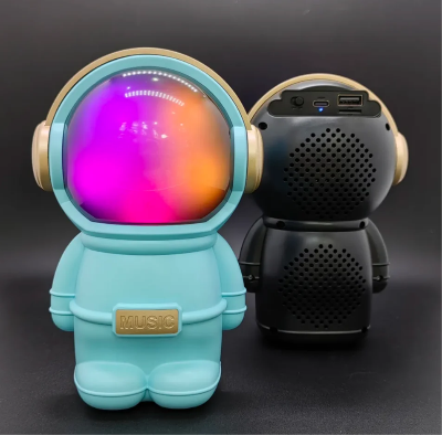 Picture of Wrader X808 Wireless Stereo Woofer Bass Cute Gift Astronaut Loud Portable Creative Active Bass Rgb Light Bluetooth Speaker