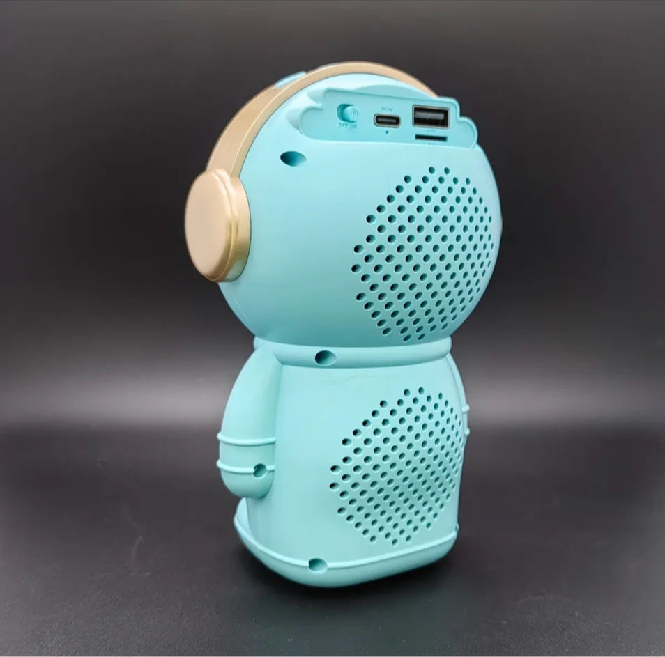 Picture of Wrader X808 Wireless Stereo Woofer Bass Cute Gift Astronaut Loud Portable Creative Active Bass Rgb Light Bluetooth Speaker