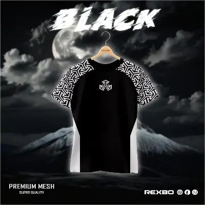 Picture of Stylish Mash Fabric Half Sleeve T-shirt