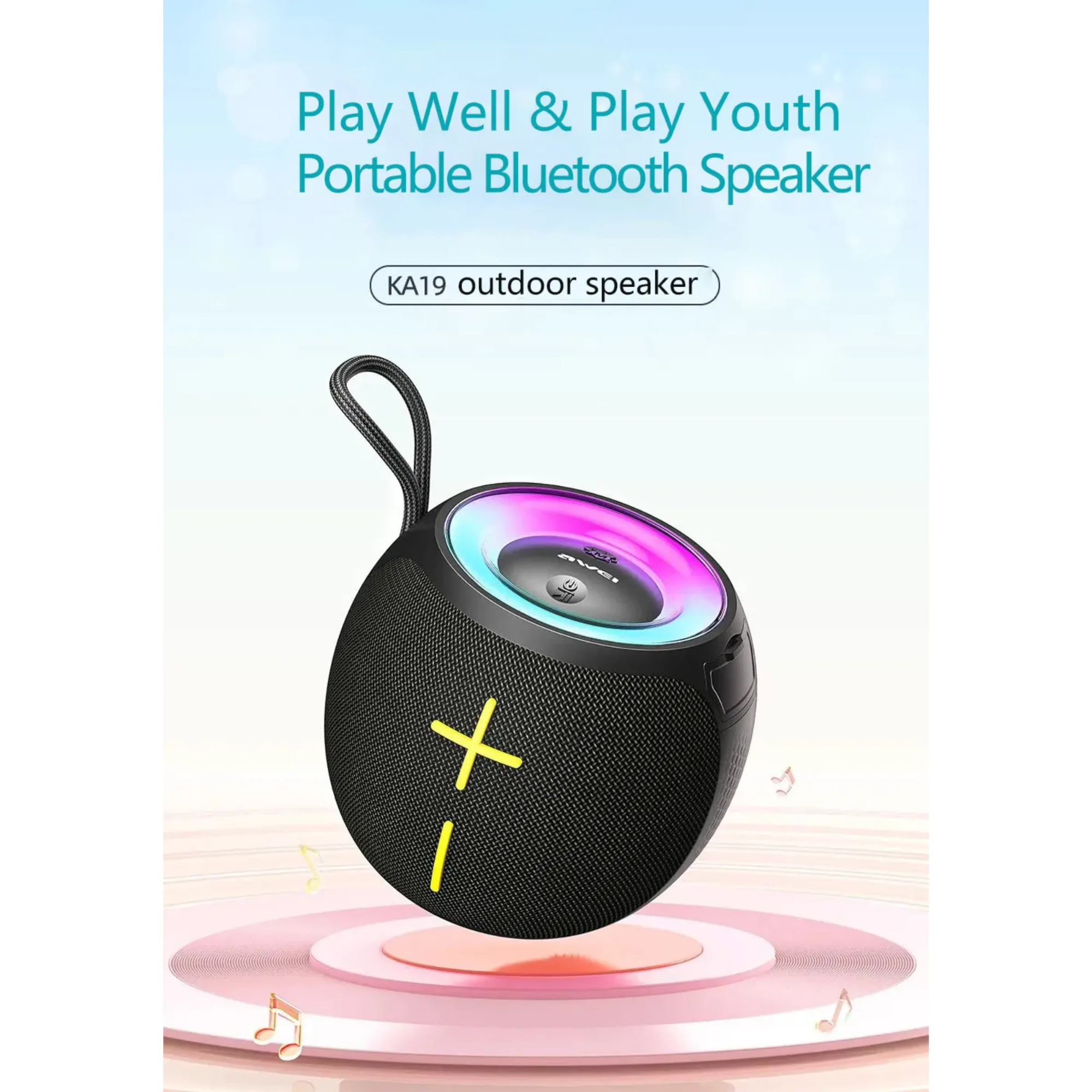 Picture of Awei KA19 360° Stereo Sound Bluetooth Speaker