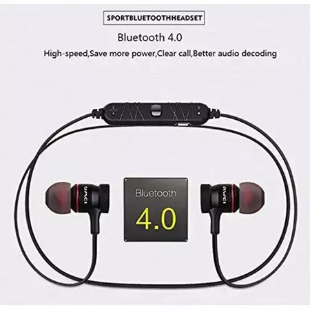 Picture of AWEI A920BL Wireless Smart Sport Stereo Magnetic Earphones Explosive Bass