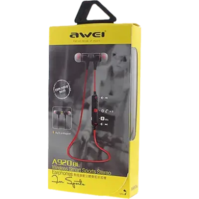 Picture of AWEI A920BL Wireless Smart Sport Stereo Magnetic Earphones Explosive Bass