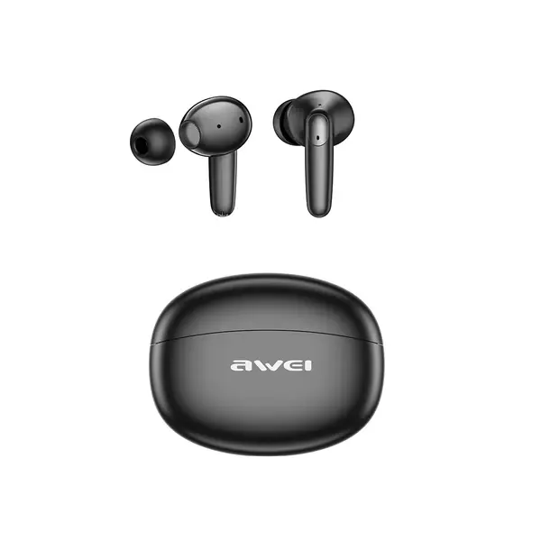 Picture of Awei T90 2 in 1 ENC Wireless Bluetooth Earbuds With Mic Noise Reduction Headphones