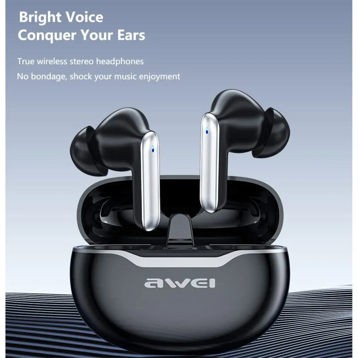 Picture of Awei T50 Wireless Headphones Bluetooth 5.3 Earbuds With Mic