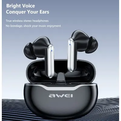 Picture of Awei T50 Wireless Headphones Bluetooth 5.3 Earbuds With Mic