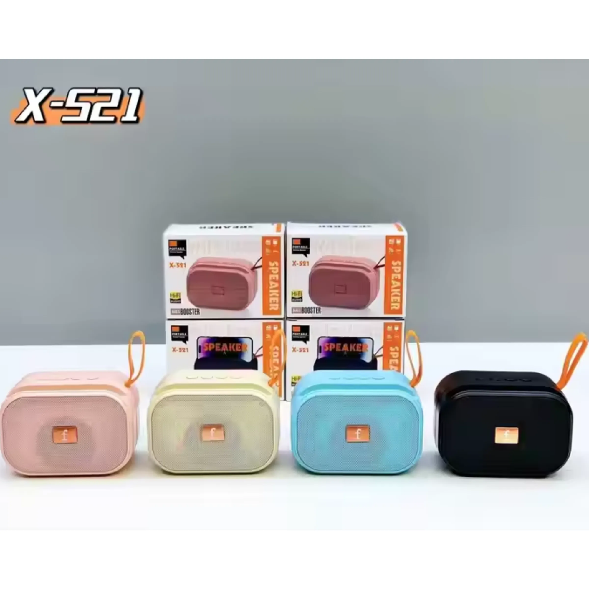 Picture of X-521 Bluetooth, USB, SD Card & FM Radio Supported Hi-Fi Audio Extra Bass Speaker