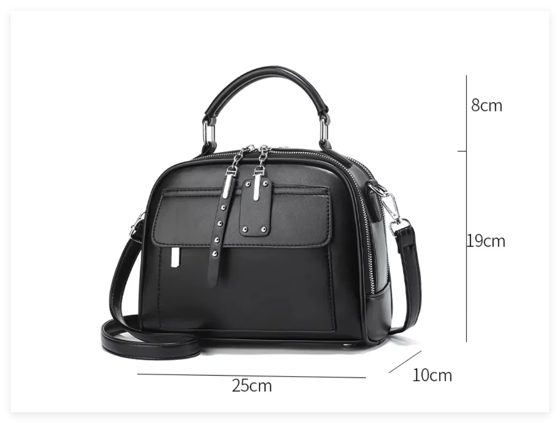 Picture of High end ladies' handbag multi-layer large capacity commuting bag(Black)