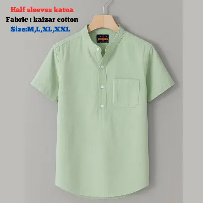 Picture of kaizar cotton Half sleeves katua For Men's