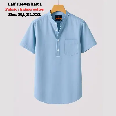 Picture of kaizar cotton Half sleeves katua For Men's